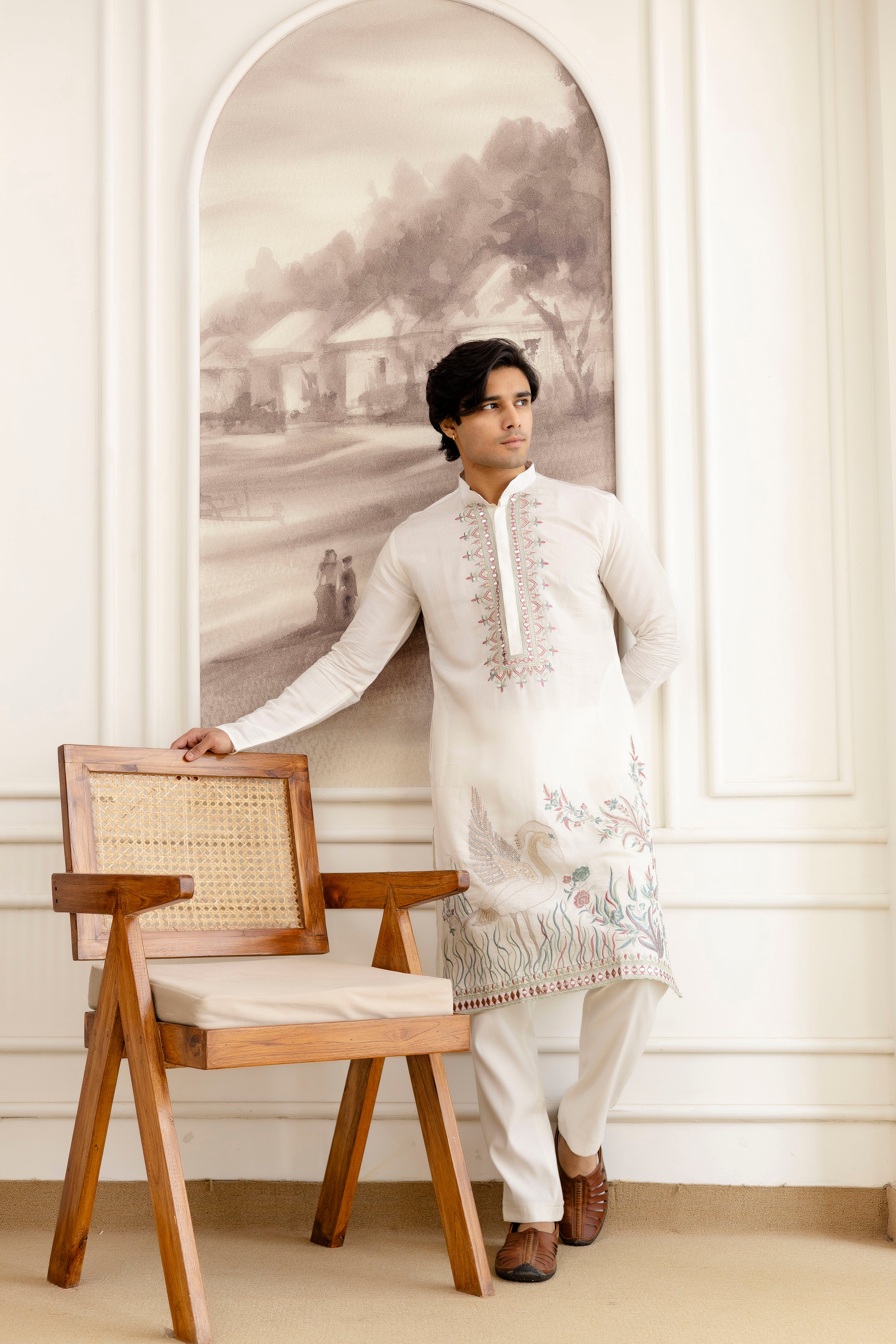 Designer Men’s Kurtas With Traditional Indian Craft