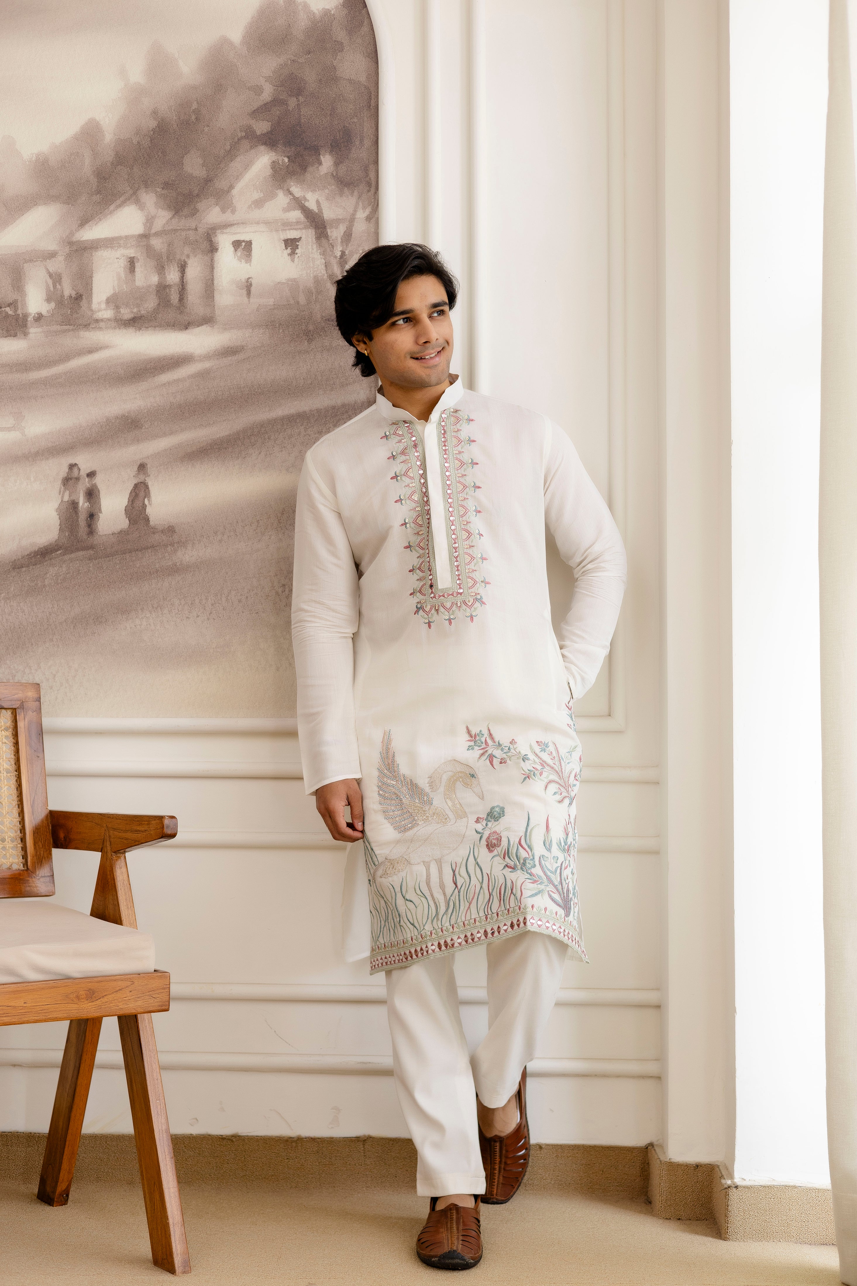 Designer Men’s Kurtas With Traditional Indian Craft