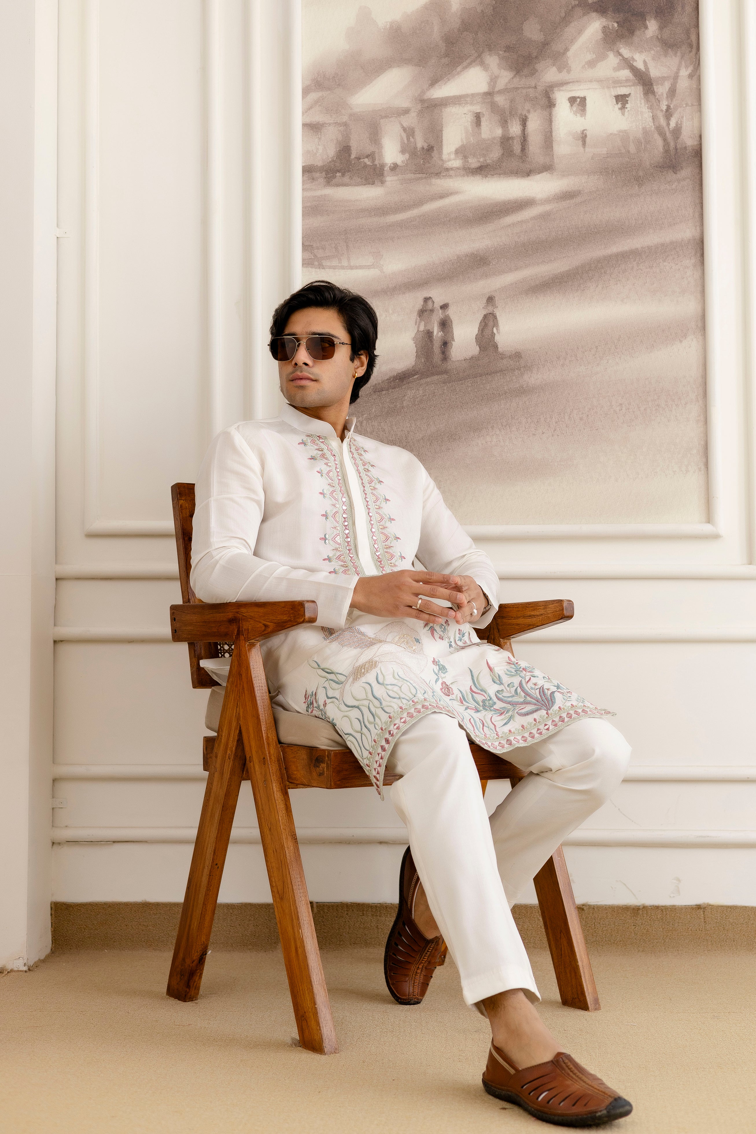 Designer Men’s Kurtas With Traditional Indian Craft