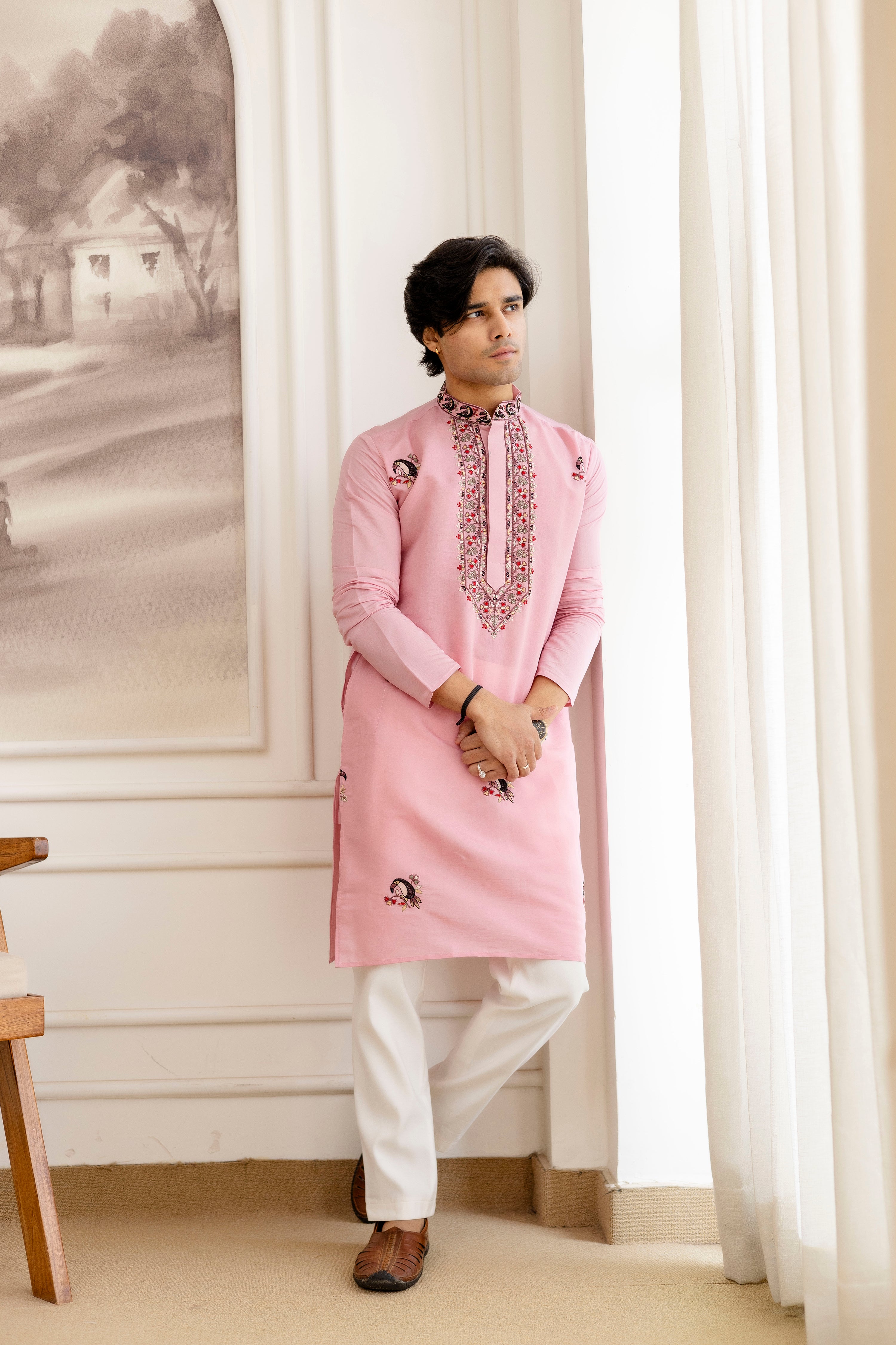 Designer Men’s Kurtas with Traditional Indian Craft