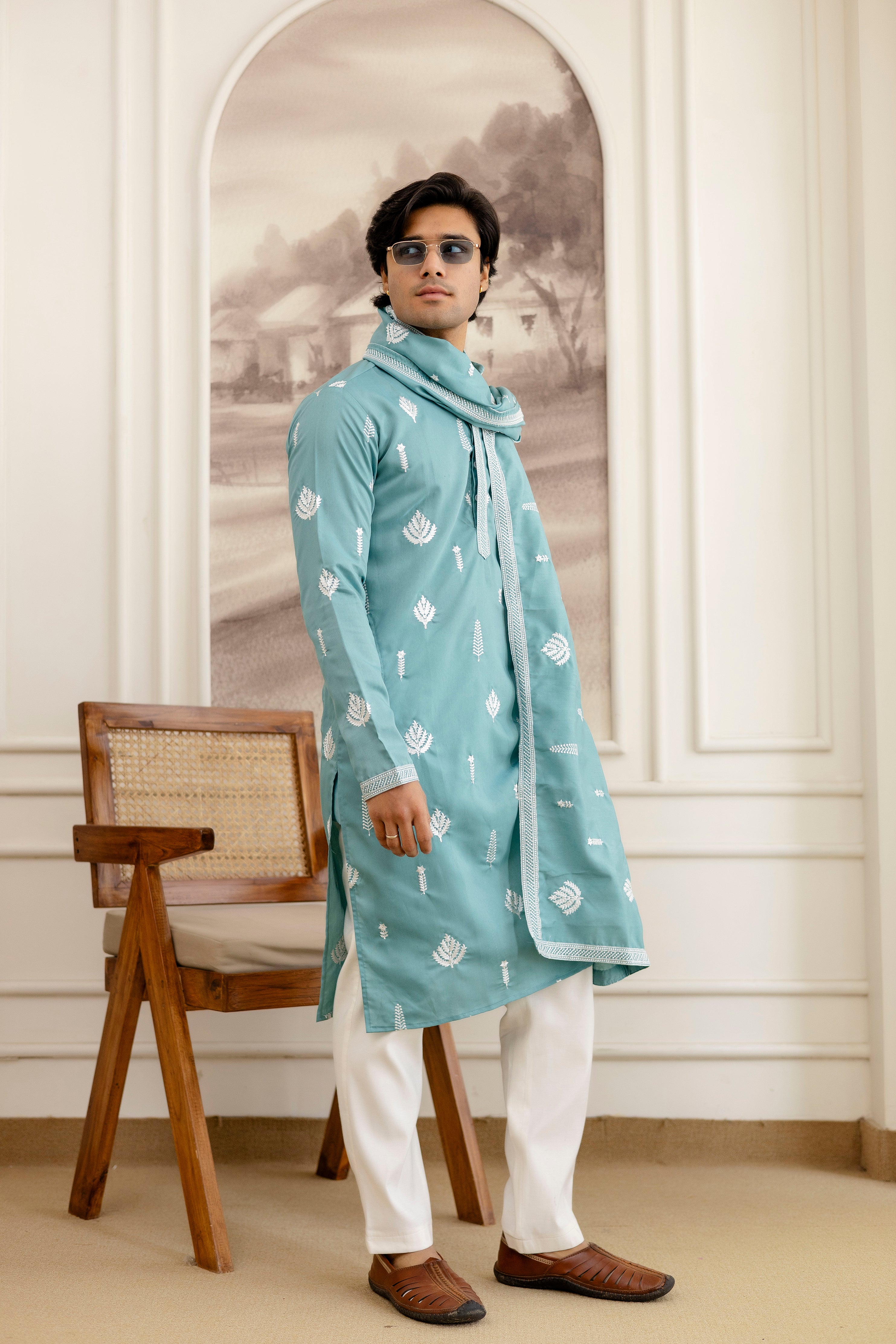 Elegant Traditional Kurtas For Modern Men With Duptta