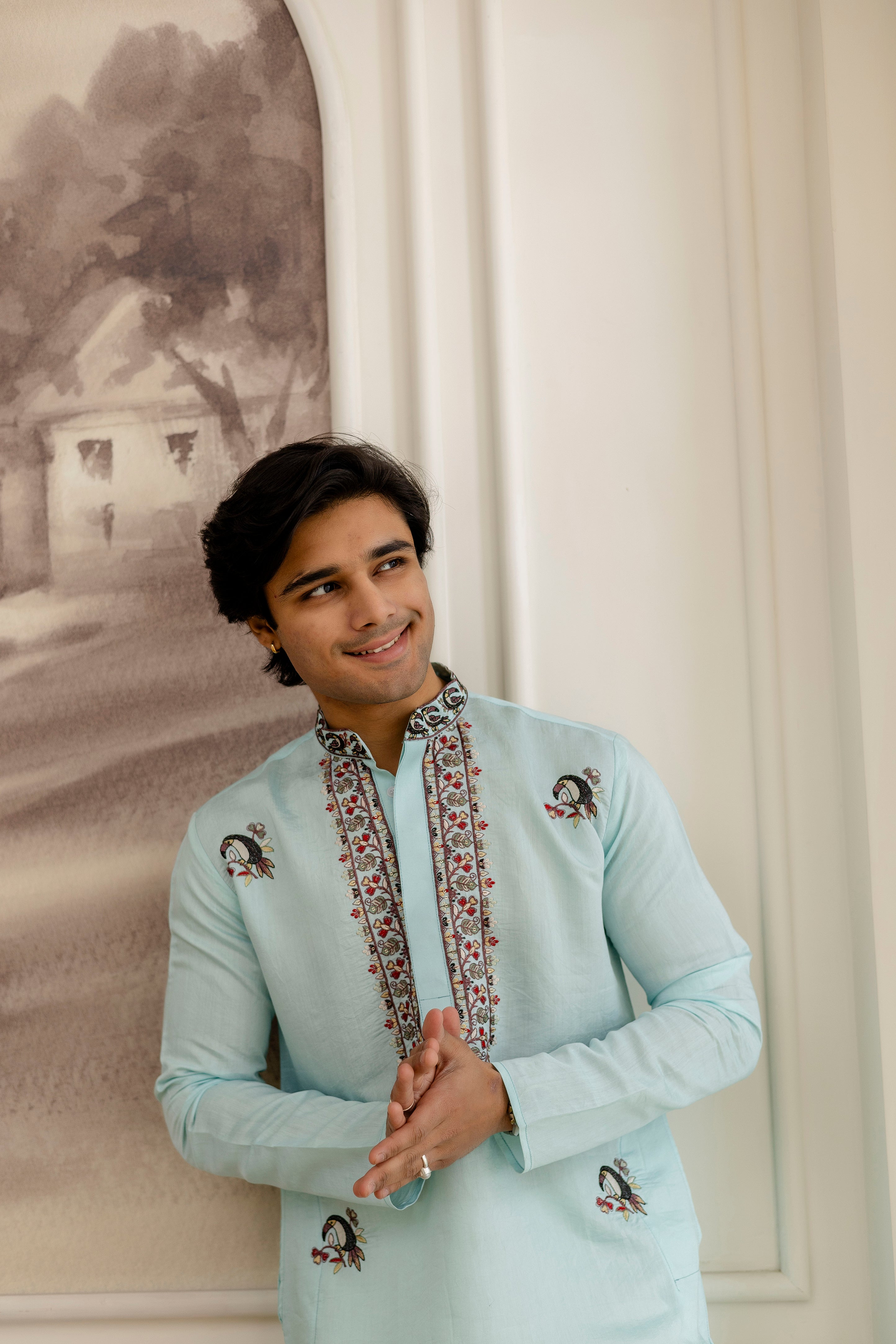 Designer Men’s Kurtas With Traditional Indian Craft